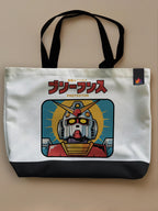 Gundam - The Protector - Neo Tote Bag White Front Only by inspire.inc