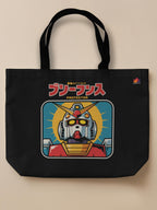 Gundam - The Protector - Neo Tote Bag Black Front Only by inspire.inc