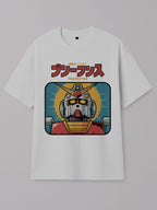 Gundam - The Protector - Regular/Oversized T-shirt Oversized White by inspire.inc