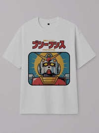 Gundam - The Protector - Regular/Oversized T-shirt Oversized White by inspire.inc
