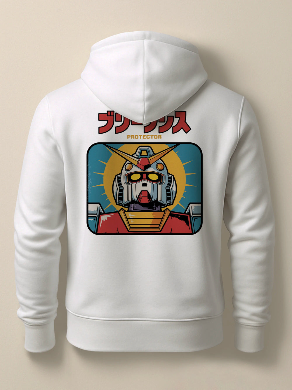 Gundam - The Protector - Unisex Premium Hoodie Light White by inspire.inc
