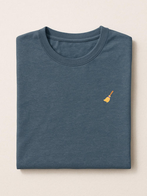 Halloween Minis - Broom - Regular/Oversized T-shirt Oversized Heather Blue by inspire.inc
