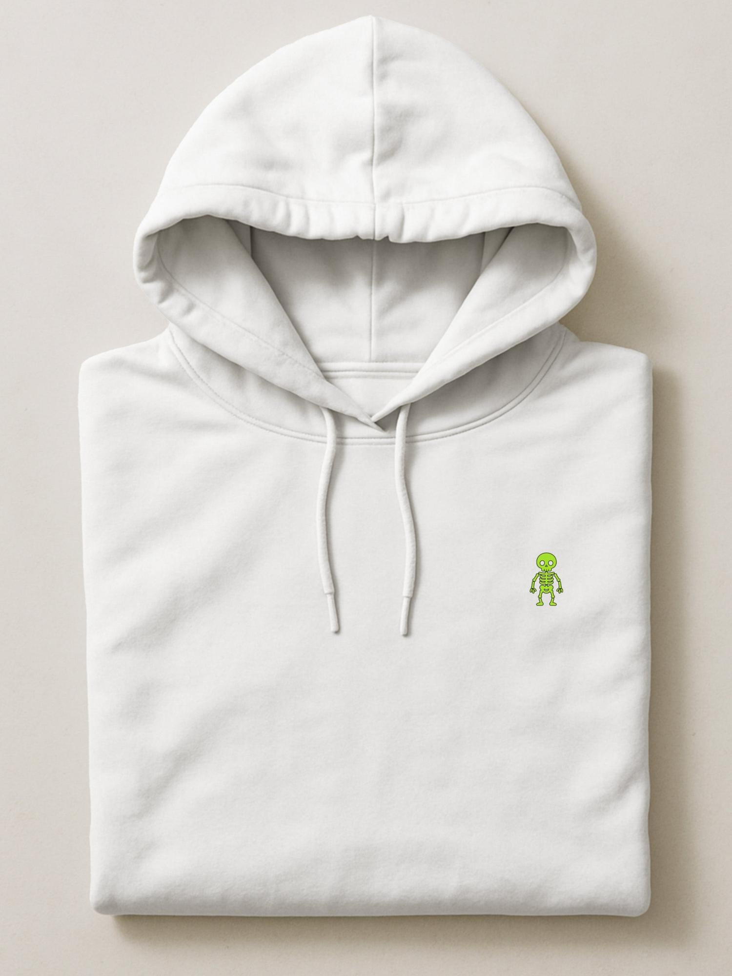 Halloween Minis - Skelly Glow - Premium Hoodie White S by inspire.inc