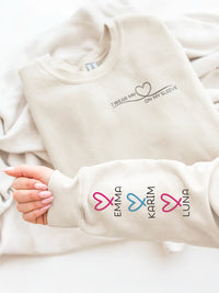 Heart Sleeve - Regular/Oversized Sweatshirt by inspire.inc