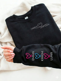 Heart Sleeve - Regular/Oversized Sweatshirt by inspire.inc