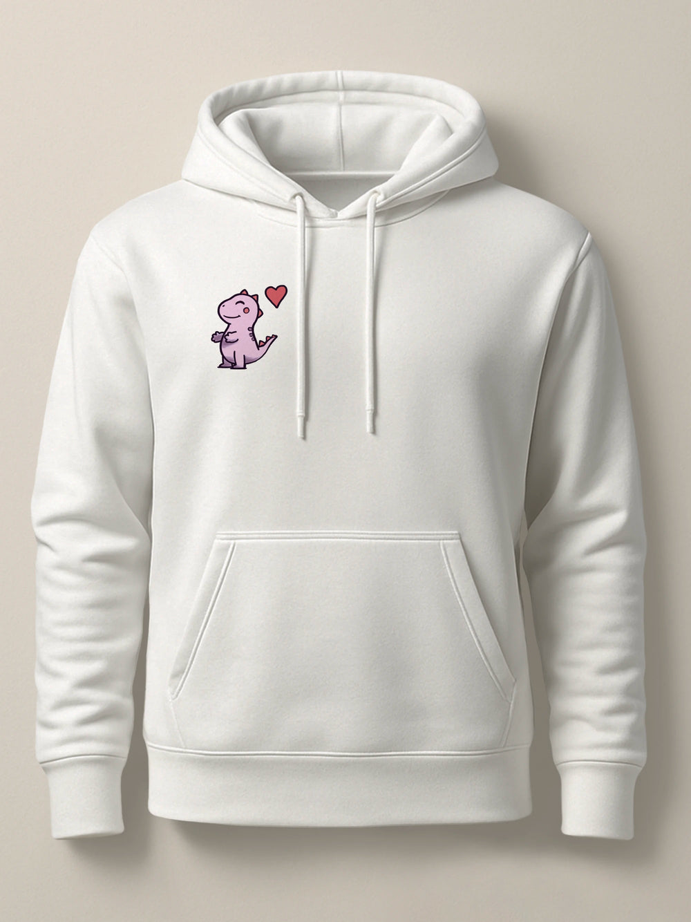 Hug Dinos - Hoodie Light White by inspire.inc