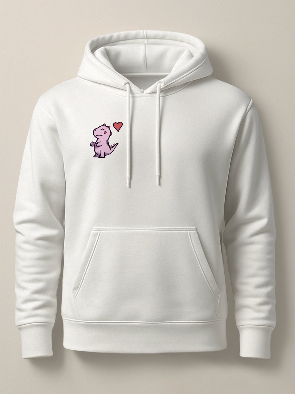Hug Dinos - Hoodie Light White by inspire.inc