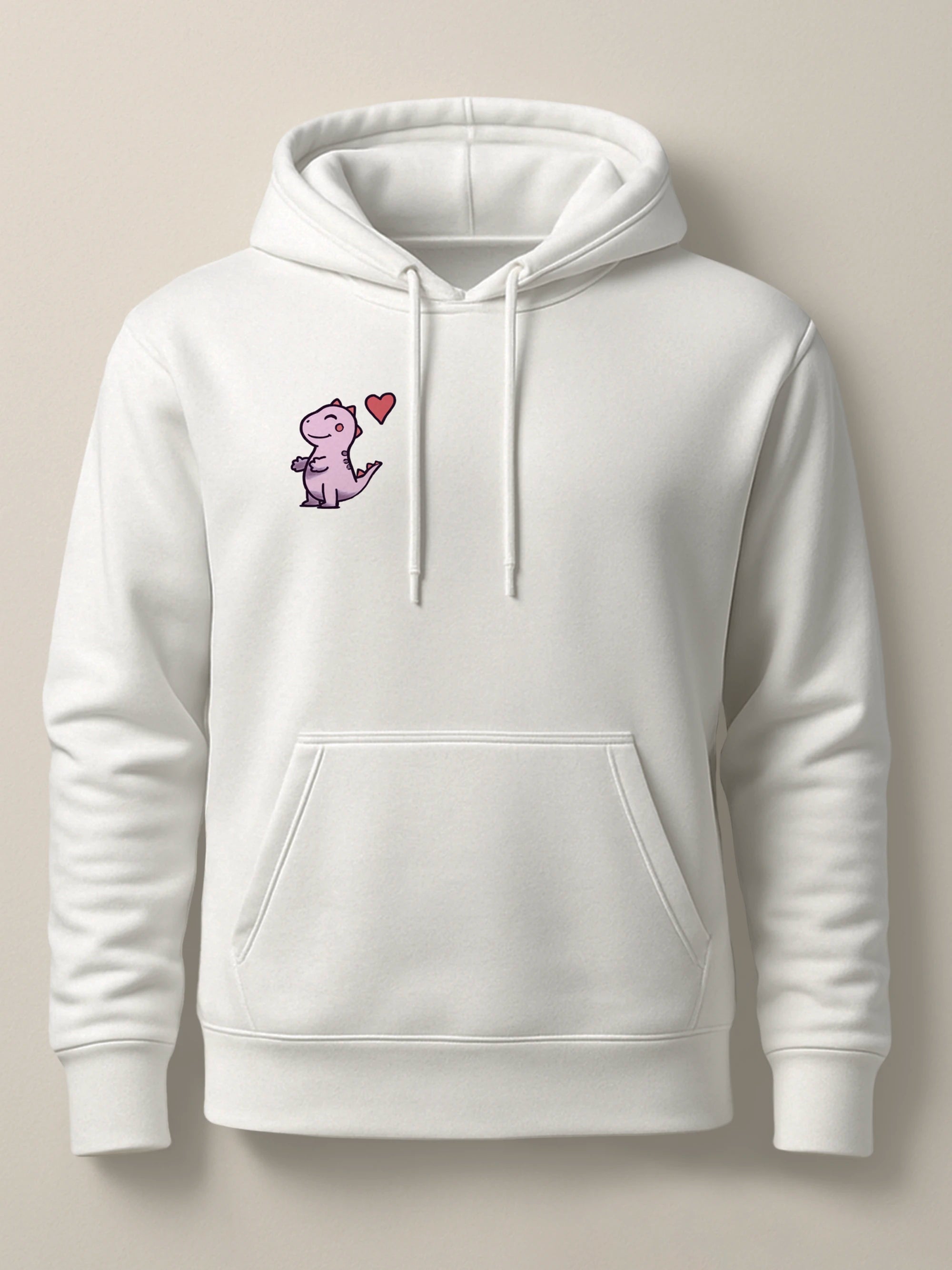 Hug Dinos - Hoodie Light White by inspire.inc