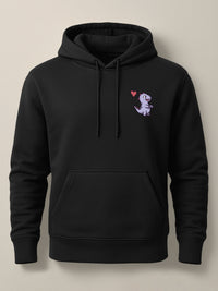 Hug Dinos - Hoodie Light Black by inspire.inc