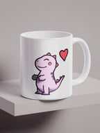Hug Dinos - Set of 2 Regular/Big Mugs Regular - 325ml White by inspire.inc
