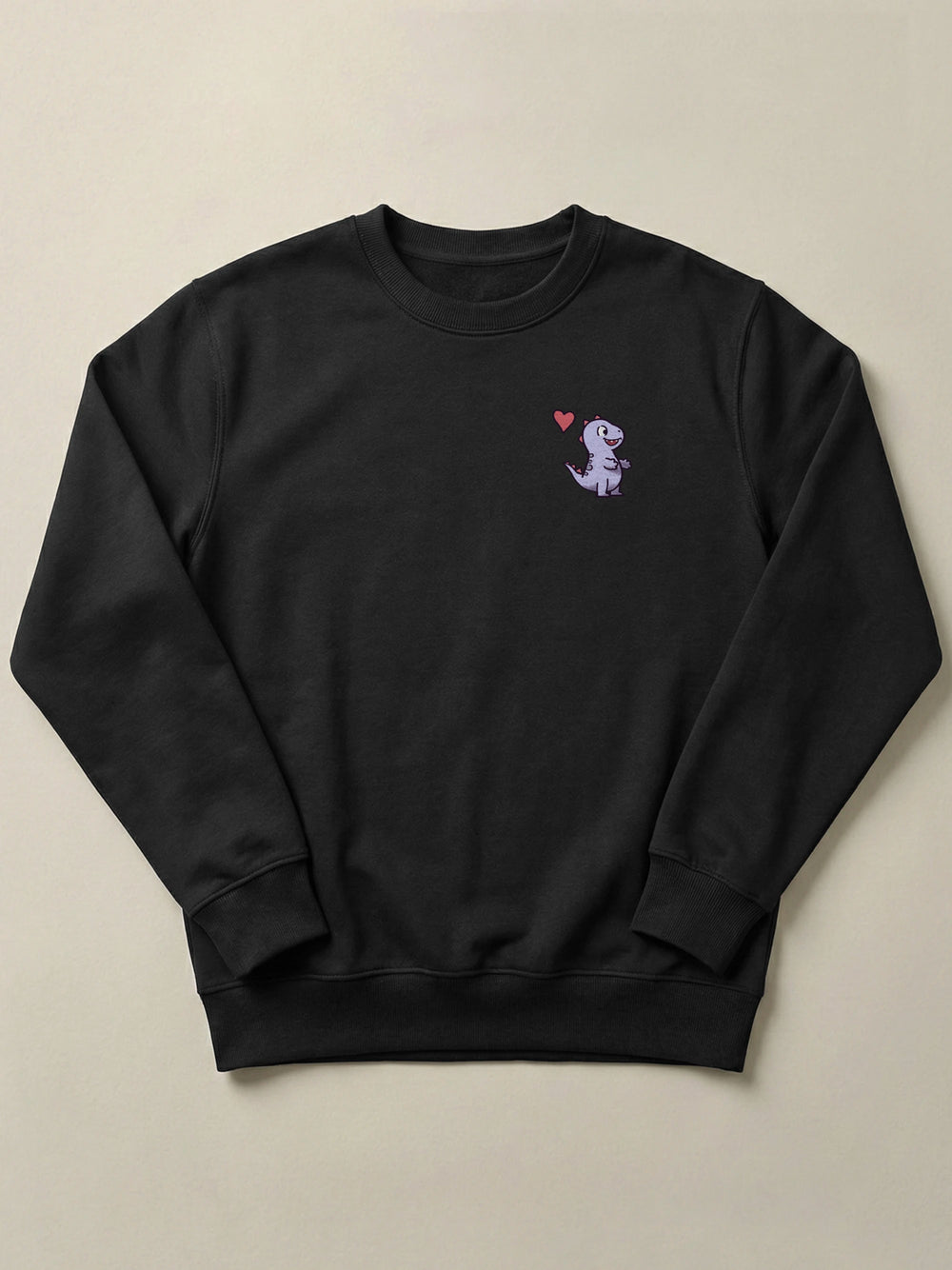 Hug Dinos - Regular/Oversized Sweatshirt Regular Fit Black by inspire.inc