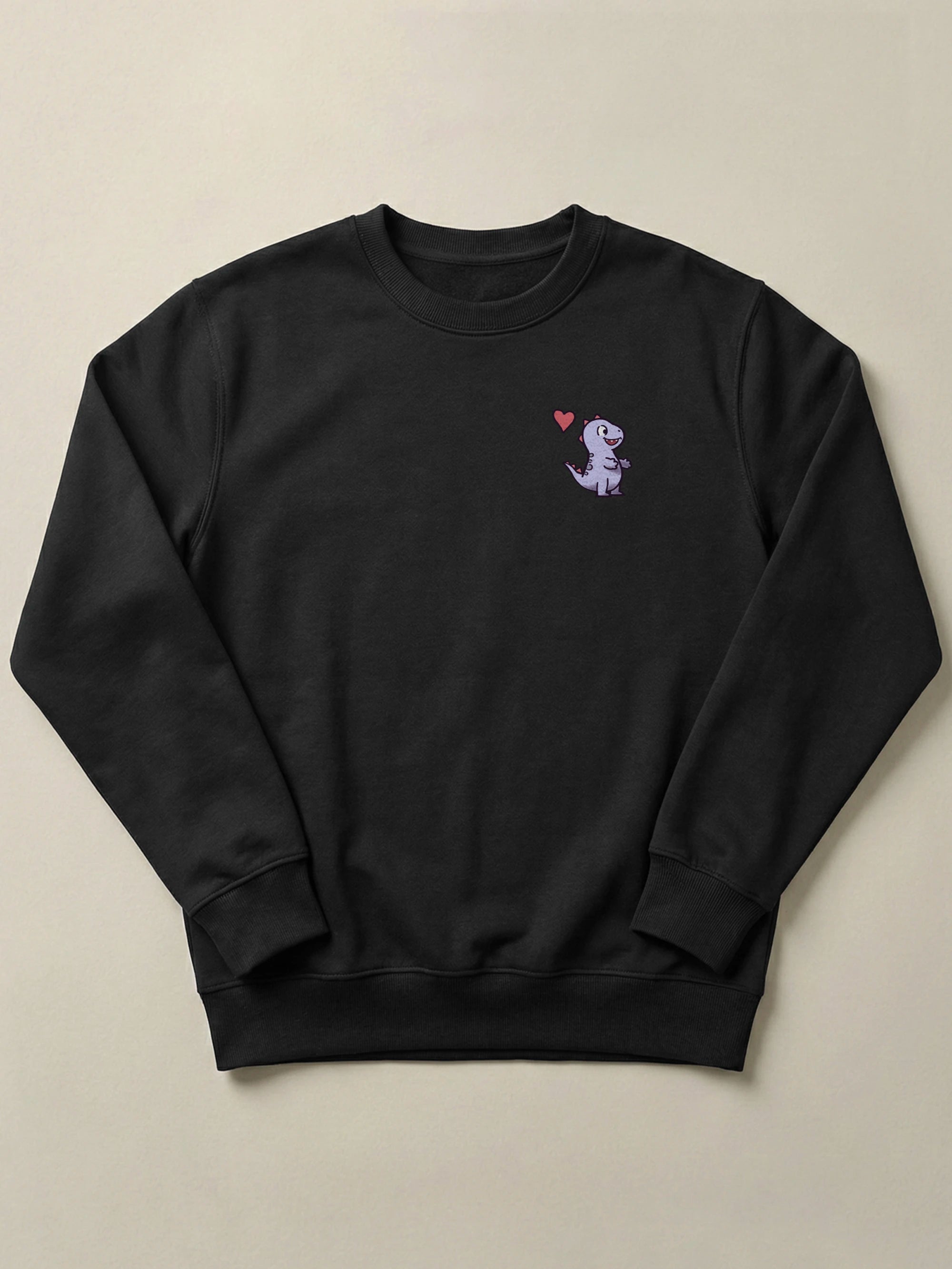 Hug Dinos - Regular/Oversized Sweatshirt Regular Fit Black by inspire.inc