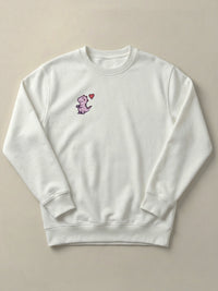 Hug Dinos - Regular/Oversized Sweatshirt Regular Fit White by inspire.inc