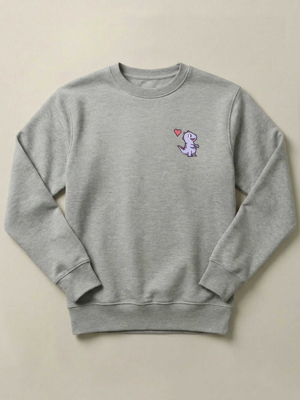 Hug Dinos - Regular/Oversized Sweatshirt Regular Fit Gray by inspire.inc