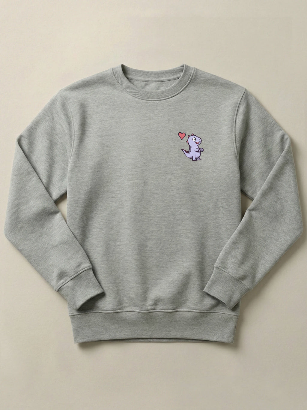 Hug Dinos - Regular/Oversized Sweatshirt Regular Fit Gray by inspire.inc
