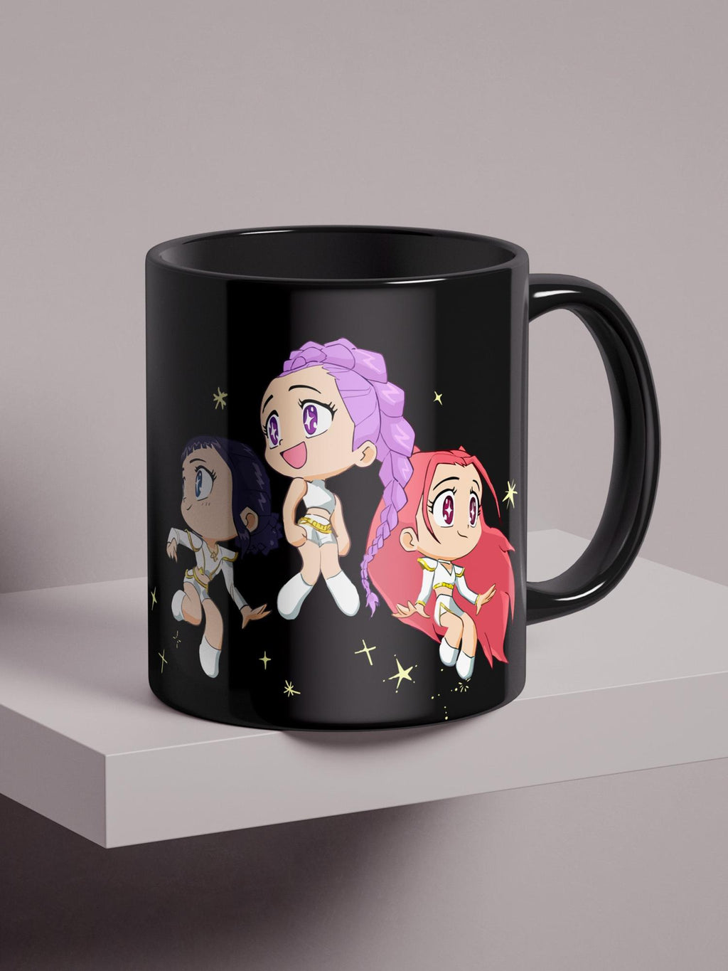 KPop Demon Hunters - Idols - Regular/Big Mug Regular - 325ml Black by inspire.inc