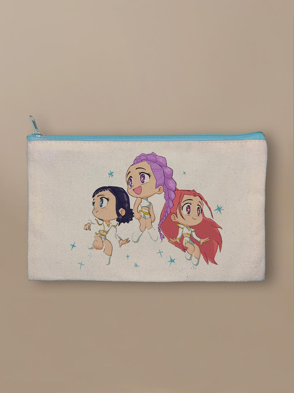 Kpop Demon Hunters - Idols - Zipper Pouch Blue by inspire.inc