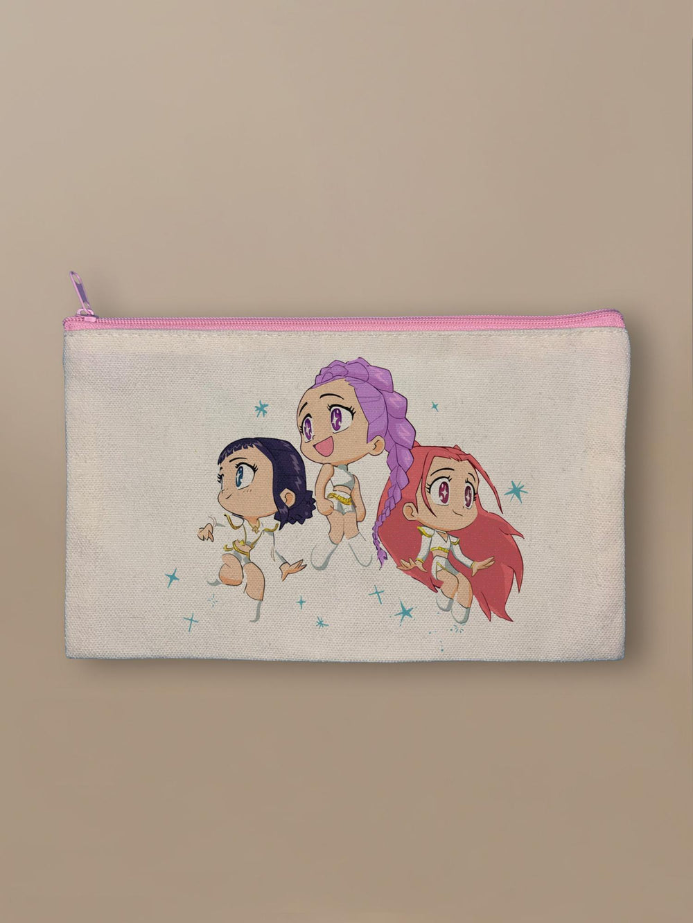 Kpop Demon Hunters - Idols - Zipper Pouch Pink by inspire.inc