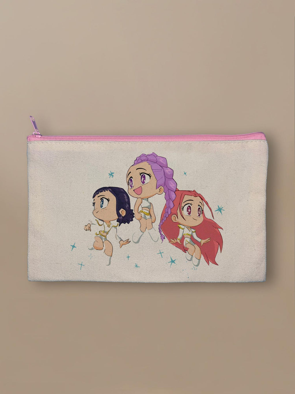 Kpop Demon Hunters - Idols - Zipper Pouch Pink by inspire.inc