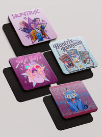 Kpop Demon Hunters - Mix - Pack of 4 Coasters by inspire.inc