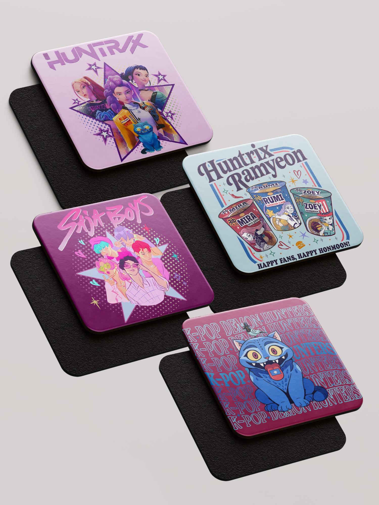 Kpop Demon Hunters - Mix - Pack of 4 Coasters by inspire.inc