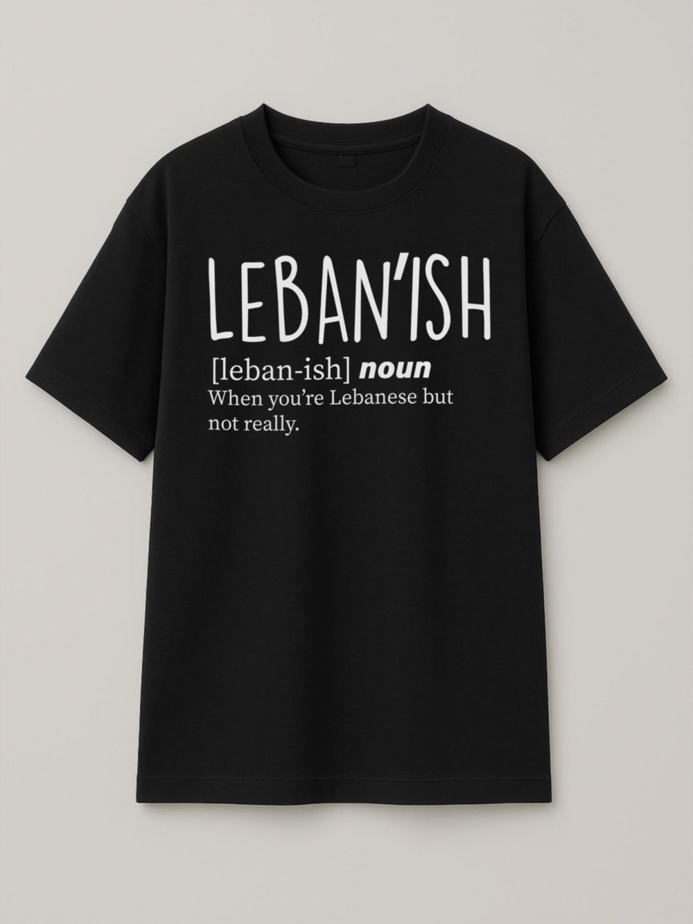 Leban'ish - Regular/Oversized T-shirt Oversized Black by inspire.inc