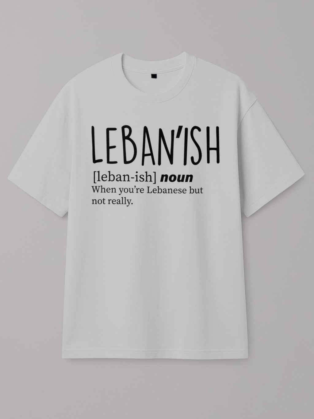 Leban'ish - Regular/Oversized T-shirt Oversized White by inspire.inc