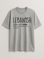 Leban'ish - Regular/Oversized T-shirt Oversized Light Heather Gray by inspire.inc