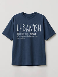 Leban'ish - Regular/Oversized T-shirt Oversized Heather Blue by inspire.inc