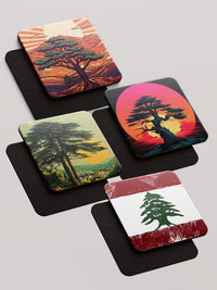 Lebanon Cedar - Pack of 4 Coasters by inspire.inc