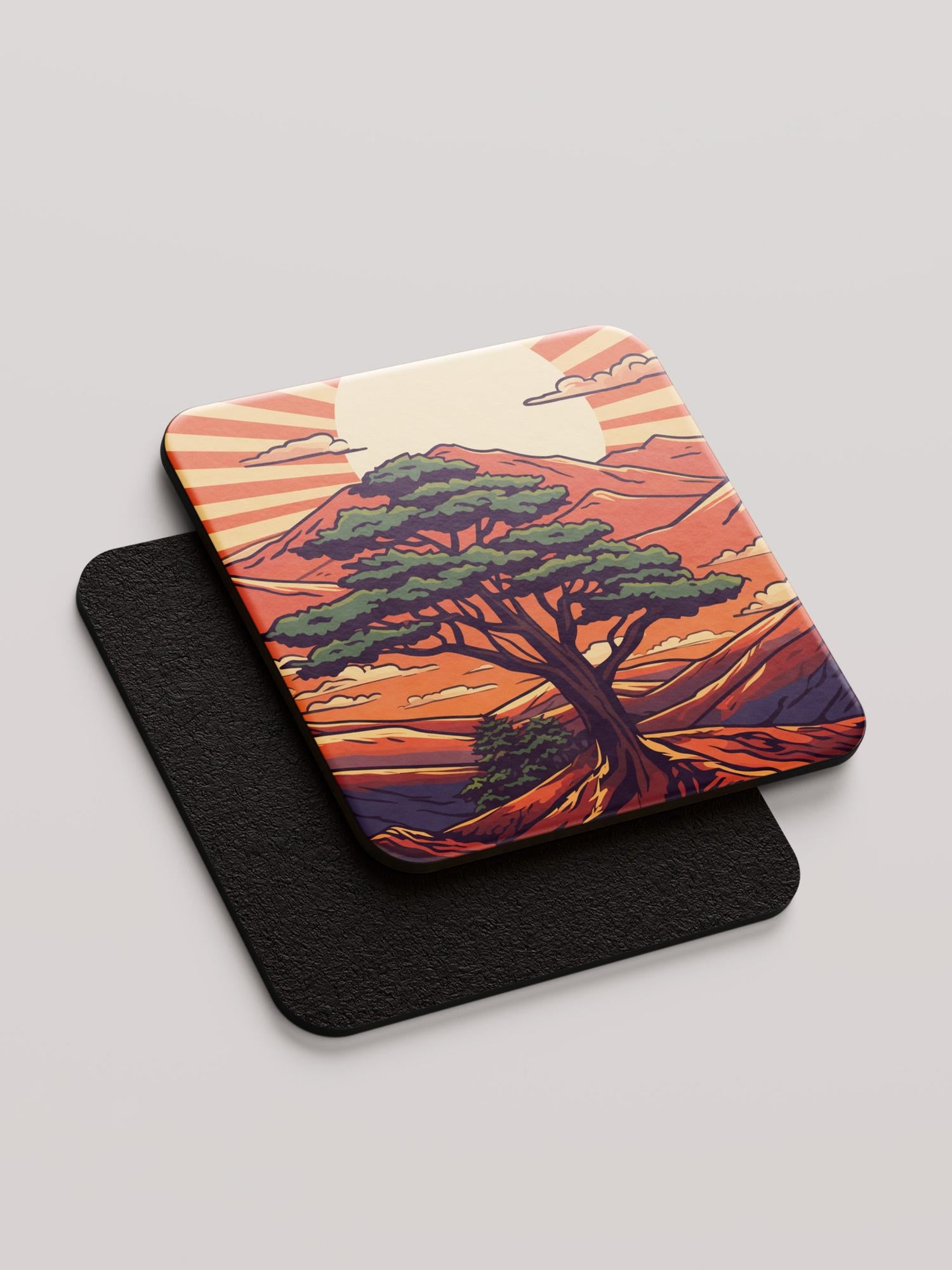Lebanon Cedar - Pack of 4 Coasters by inspire.inc