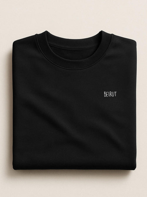 Lebanon Minis - Beirut - Regular/Oversized Sweatshirt Regular Black by inspire.inc