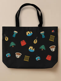 Lebanon Minis Mix - Neo Tote Bag Black Front Only by inspire.inc