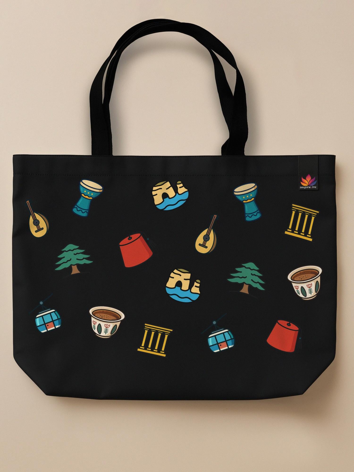Lebanon Minis Mix - Neo Tote Bag Black Front Only by inspire.inc