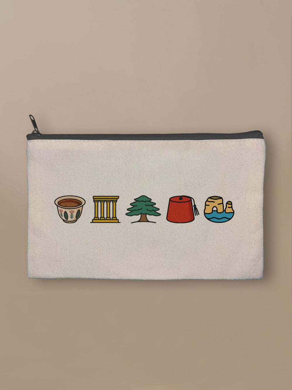 Lebanon Minis Mix - Zipper Pouch Black by inspire.inc