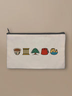 Lebanon Minis Mix - Zipper Pouch Black by inspire.inc
