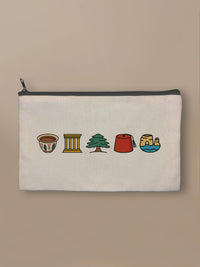 Lebanon Minis Mix - Zipper Pouch Black by inspire.inc