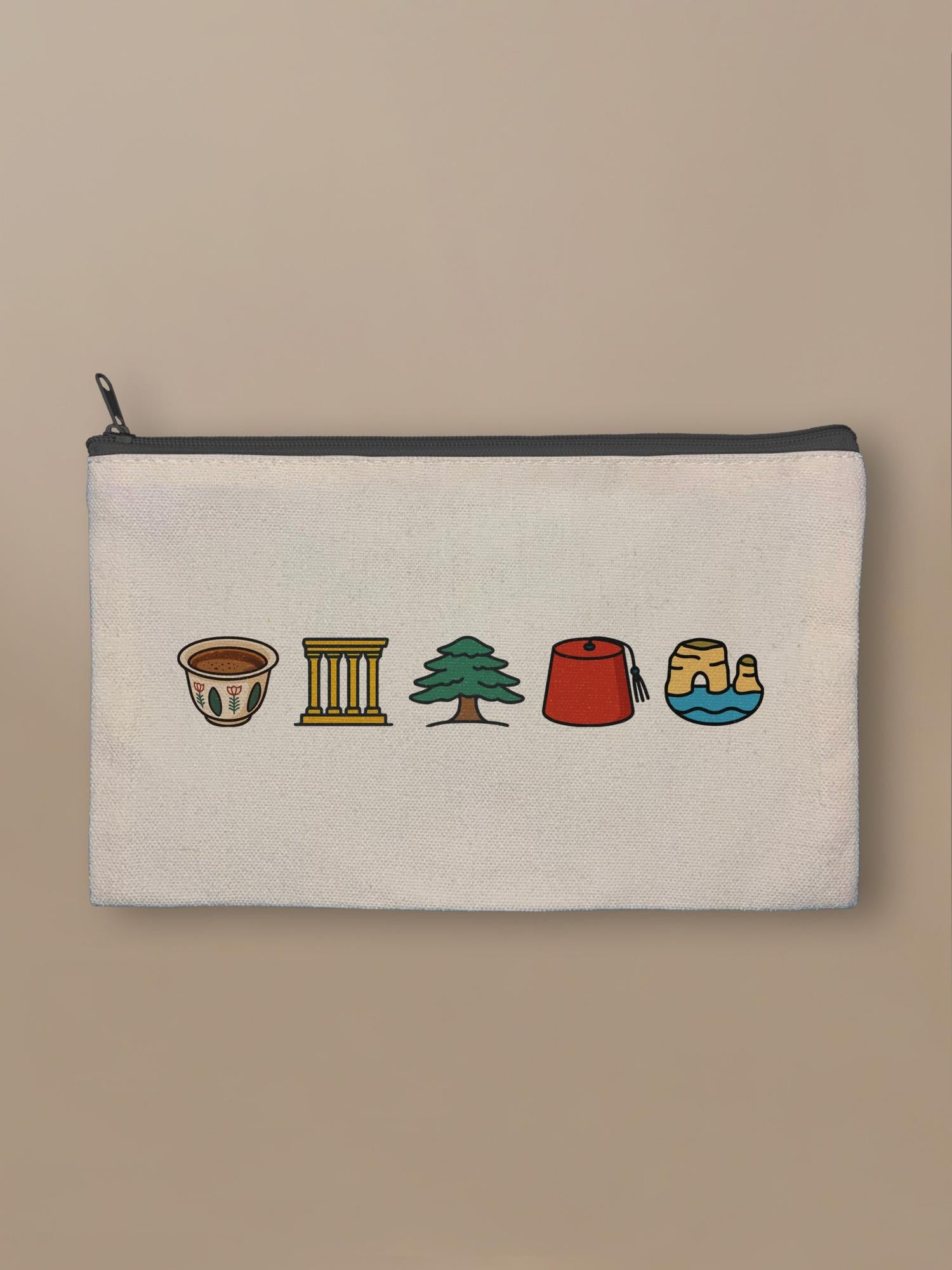 Lebanon Minis Mix - Zipper Pouch Black by inspire.inc