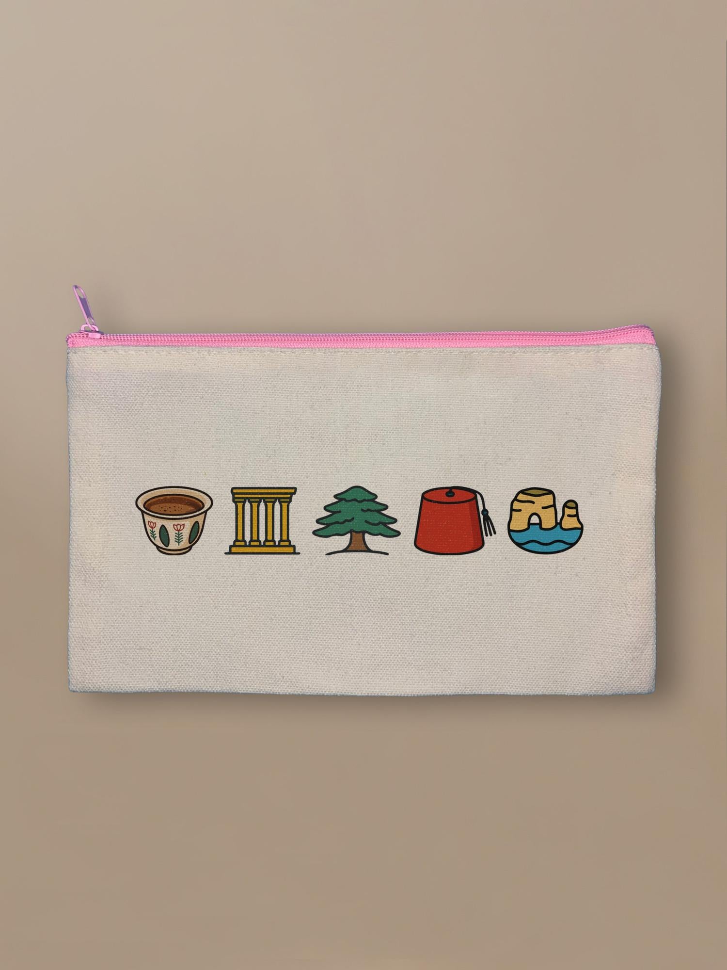 Lebanon Minis Mix - Zipper Pouch Pink by inspire.inc