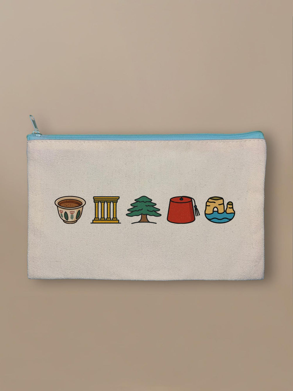 Lebanon Minis Mix - Zipper Pouch Blue by inspire.inc