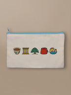 Lebanon Minis Mix - Zipper Pouch Blue by inspire.inc