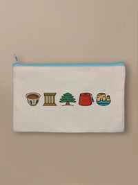 Lebanon Minis Mix - Zipper Pouch Blue by inspire.inc