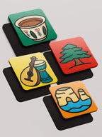 Lebanon Minis - Pack of 4 Coasters by inspire.inc