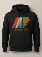 Lebanon Retro Shift - Hoodie Light Black by inspire.inc