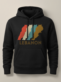 Lebanon Retro Shift - Hoodie Light Black by inspire.inc
