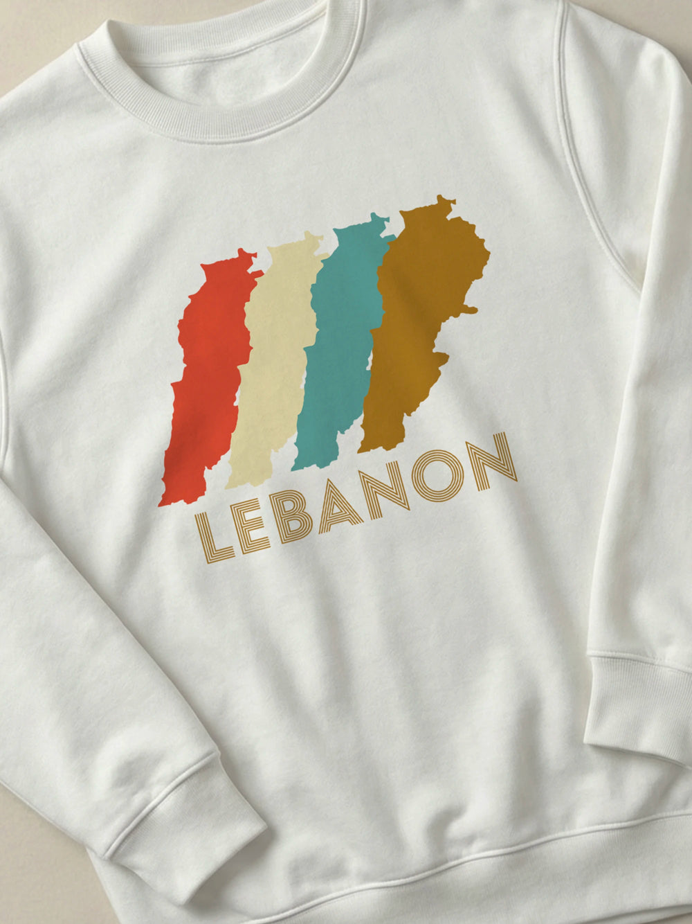 Lebanon Retro Shift - Regular/Oversized Sweatshirt by inspire.inc