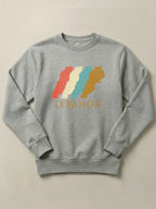 Lebanon Retro Shift - Regular/Oversized Sweatshirt Regular Fit Gray by inspire.inc