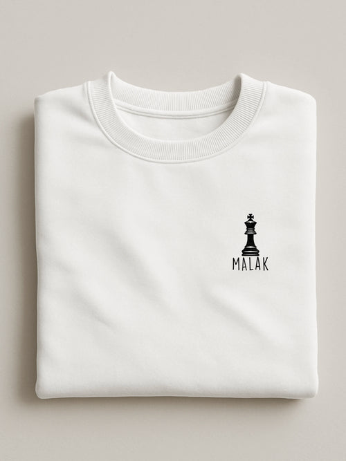Queens and Kings - Malak - Regular/Oversized Sweatshirt Regular White by inspire.inc