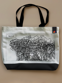 Mapped Out - Neo Tote Bag White Front Only by inspire.inc