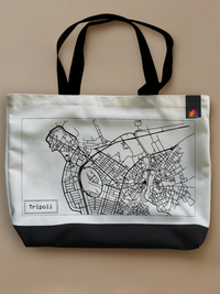 Mapped Out - Neo Tote Bag White Front Only by inspire.inc